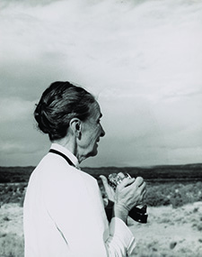 Todd Webb. Georgia O'Keeffe with Camera, 1958