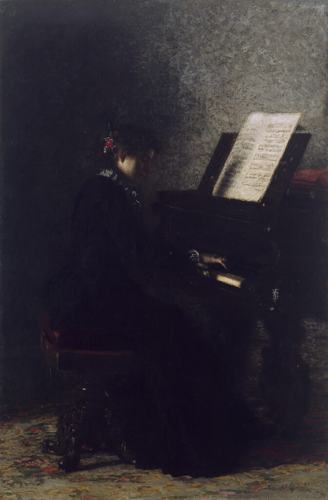 Thomas Eakins, Elizabeth at the Piano, 1875