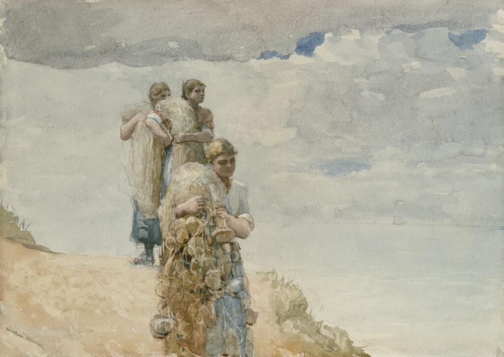 Winslow Homer, On the Cliff, Cullercoats, c. 1881–82