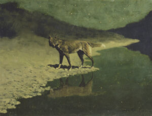 Frederic Remington, Moonlight, Wolf, c. 1904