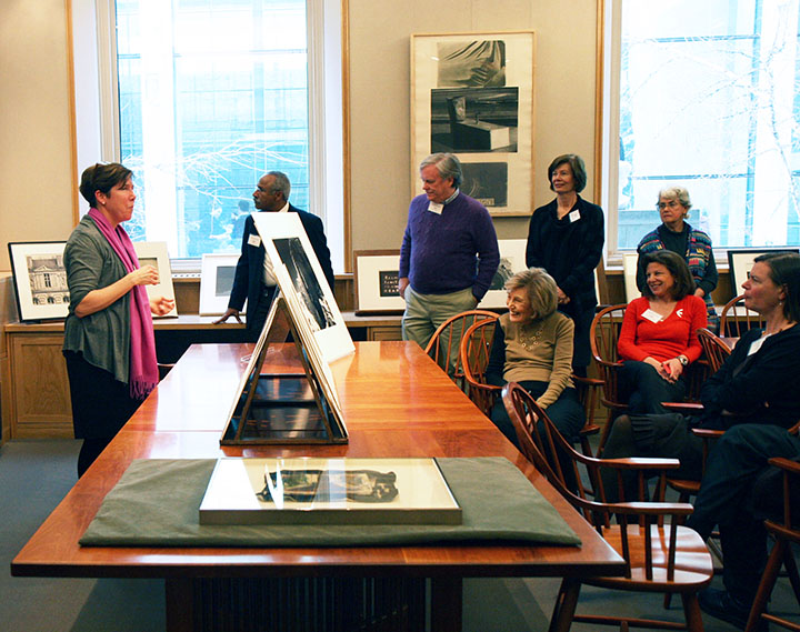 Members of the Addison Gallery's Director's Circle attend a behind-the-scenes tour at the Museum of Fine Arts, Boston