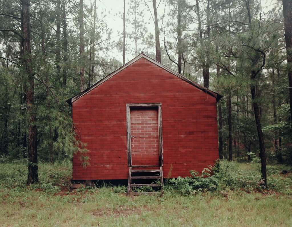 William Christenberry, Red Building in Forest, Hale County, Alabama, 1983