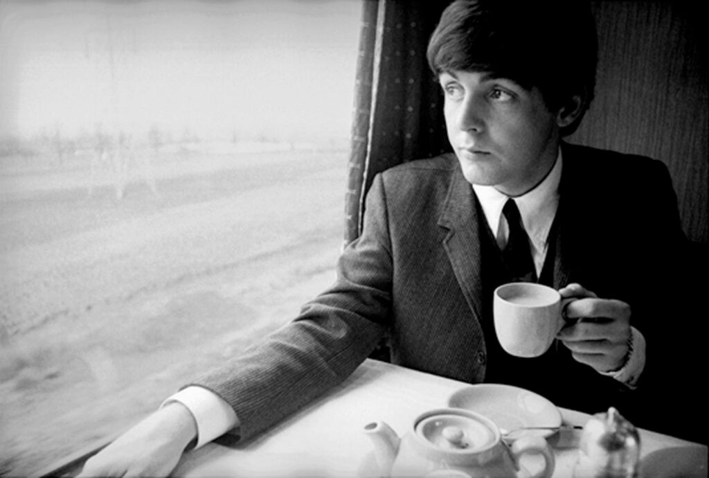Harry Benson, Paul on Train, A Hard Day's Night, London, 1964