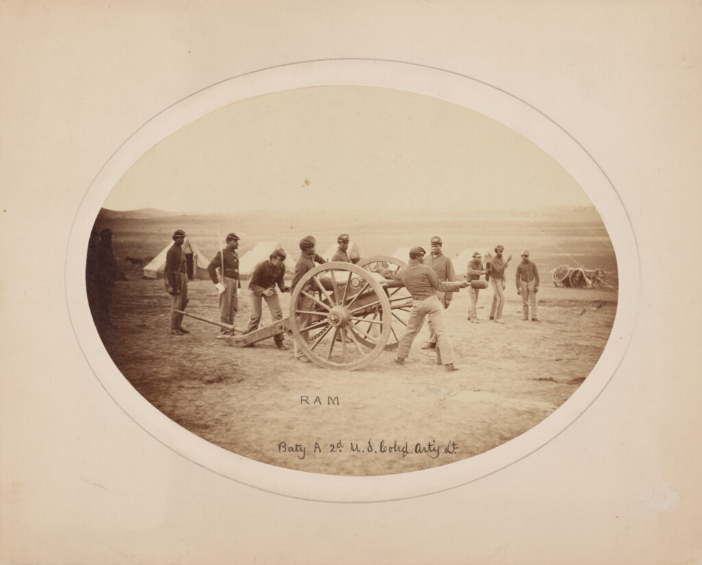 Unidentified Photographer, 2nd Regiment, United States Colored Light Artillery, Battery A: Ram, ca. 1864