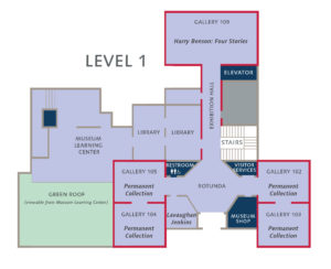 Gallery Map, main level