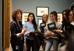 Students visit the museum (Photo by Jessie Wallner)